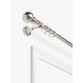 John Lewis Fixed Curtain Pole Kit with Ball Finial, Dia.28mm