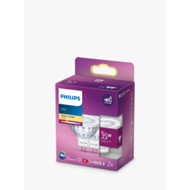 Philips 5W MR16 LED Non-Dimmable Spotlights, Pack of 2, White - thumbnail 2