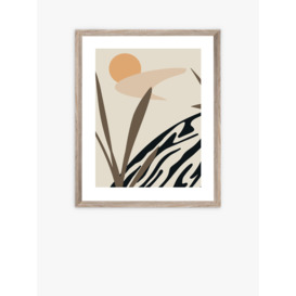 Botanical Scandi Framed Print, 57 x 47cm, Brown - thumbnail 1
