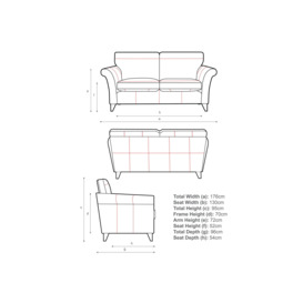 John Lewis Charlotte Medium 2 Seater Leather Sofa, Dark Leg - thumbnail 2