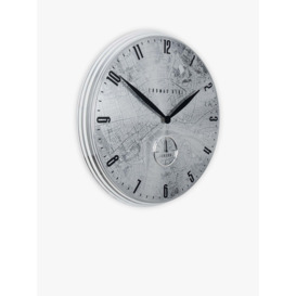 Thomas Kent Londoner Greenwich Timekeeper Analogue Wall Clock, Chrome - thumbnail 1