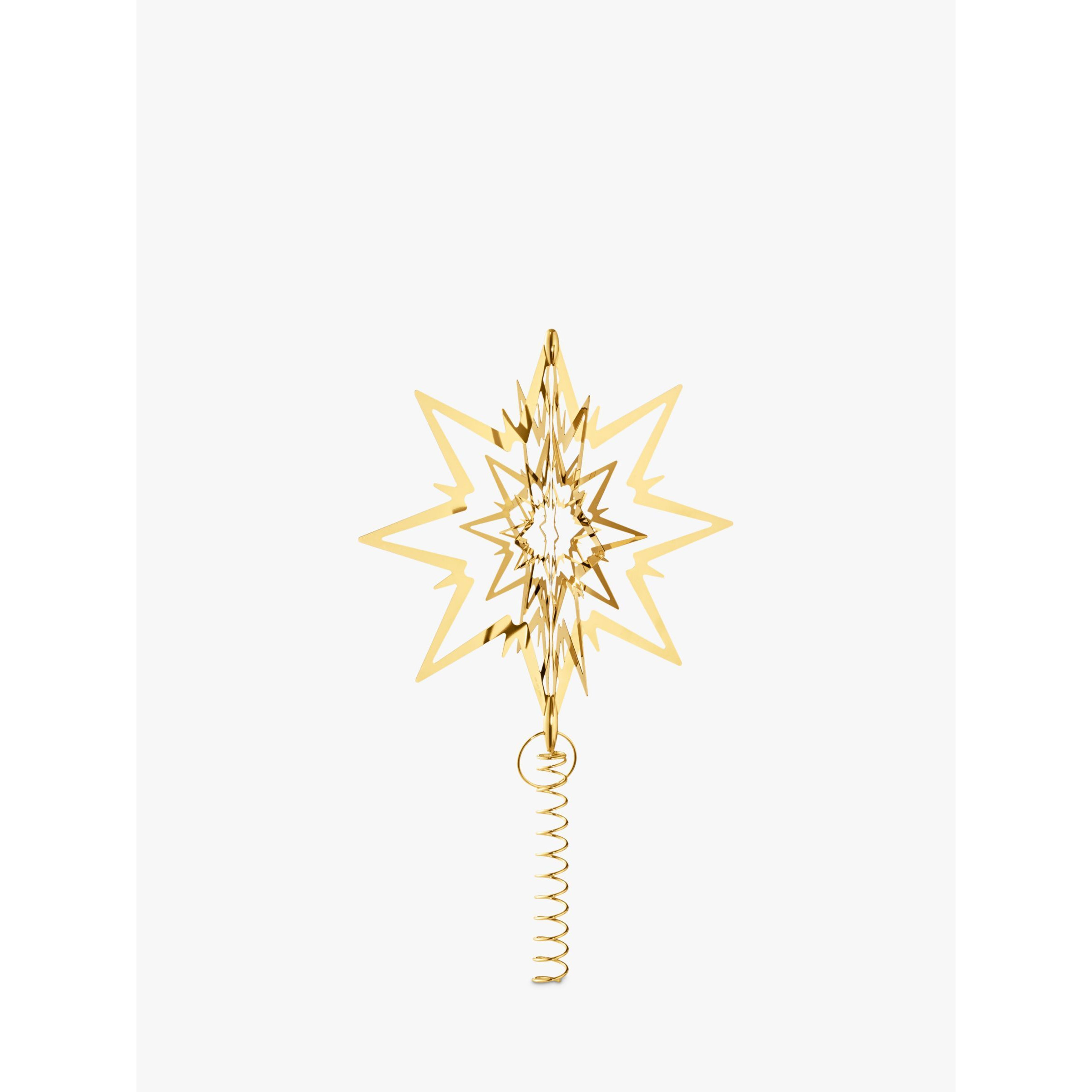Georg Jensen Gold-Plated Star Christmas Tree Top Decoration, Large - image 1