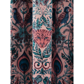 Emma J Shipley Amazon Pair Lined Pencil Pleat Velvet Curtains, Pink - thumbnail 5