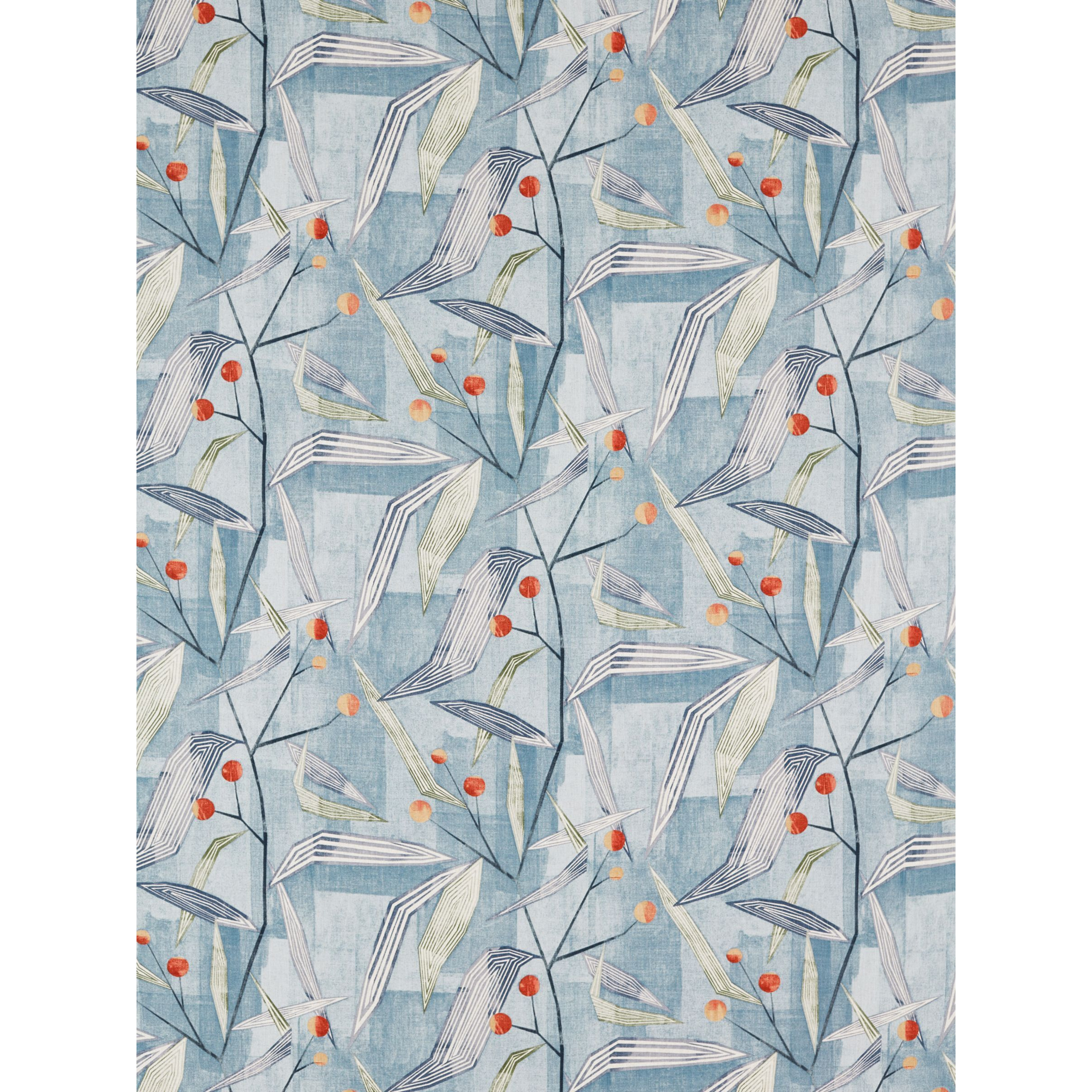 Harlequin Entity Made to Measure Curtains or Roman Blind, Brick/Denim - image 1