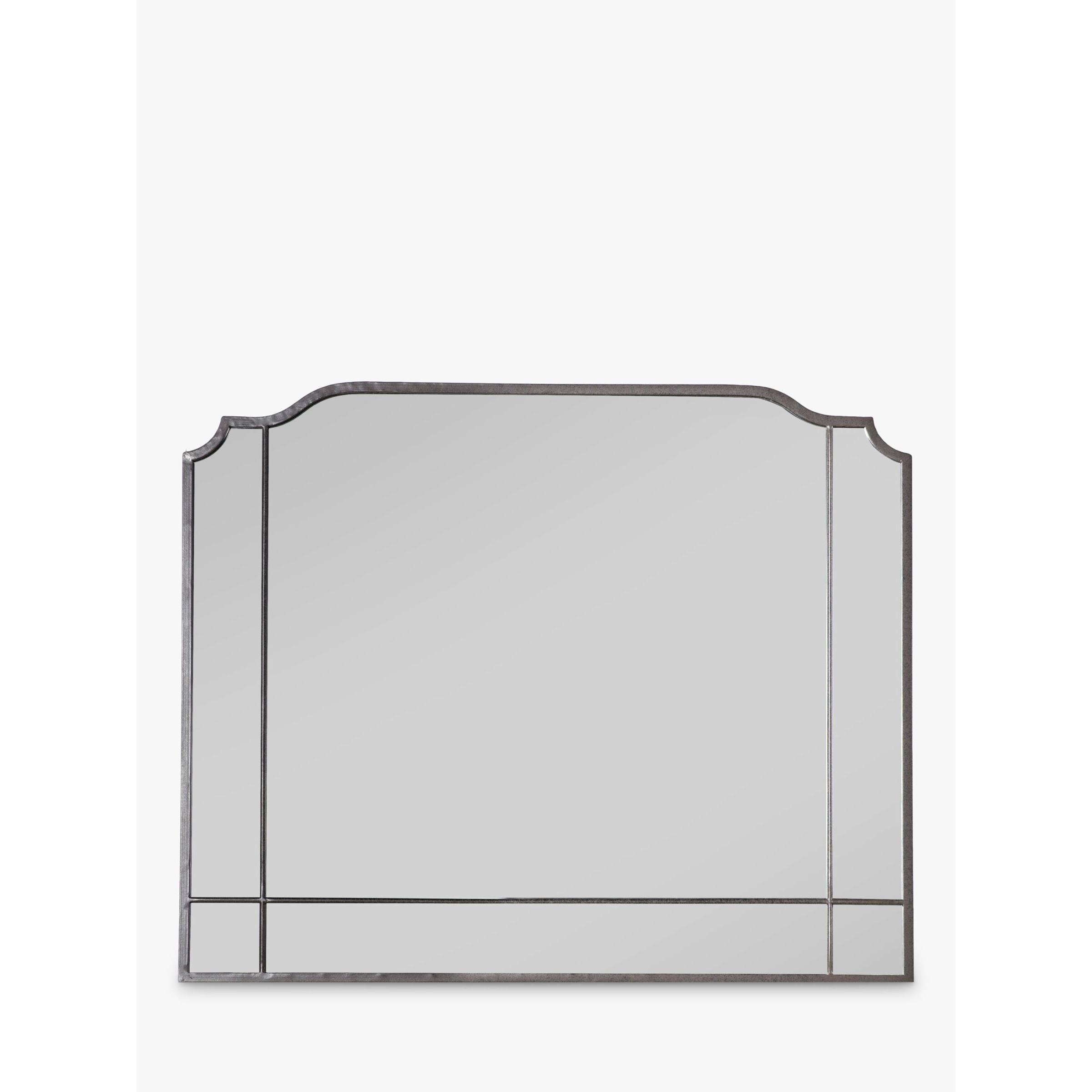 John Lewis Metal Frame Square Wall Mirror, 120 x 120cm, Black
