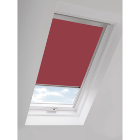 John Lewis Blackout Skylight Blind with Silver Frame, Red - thumbnail 1