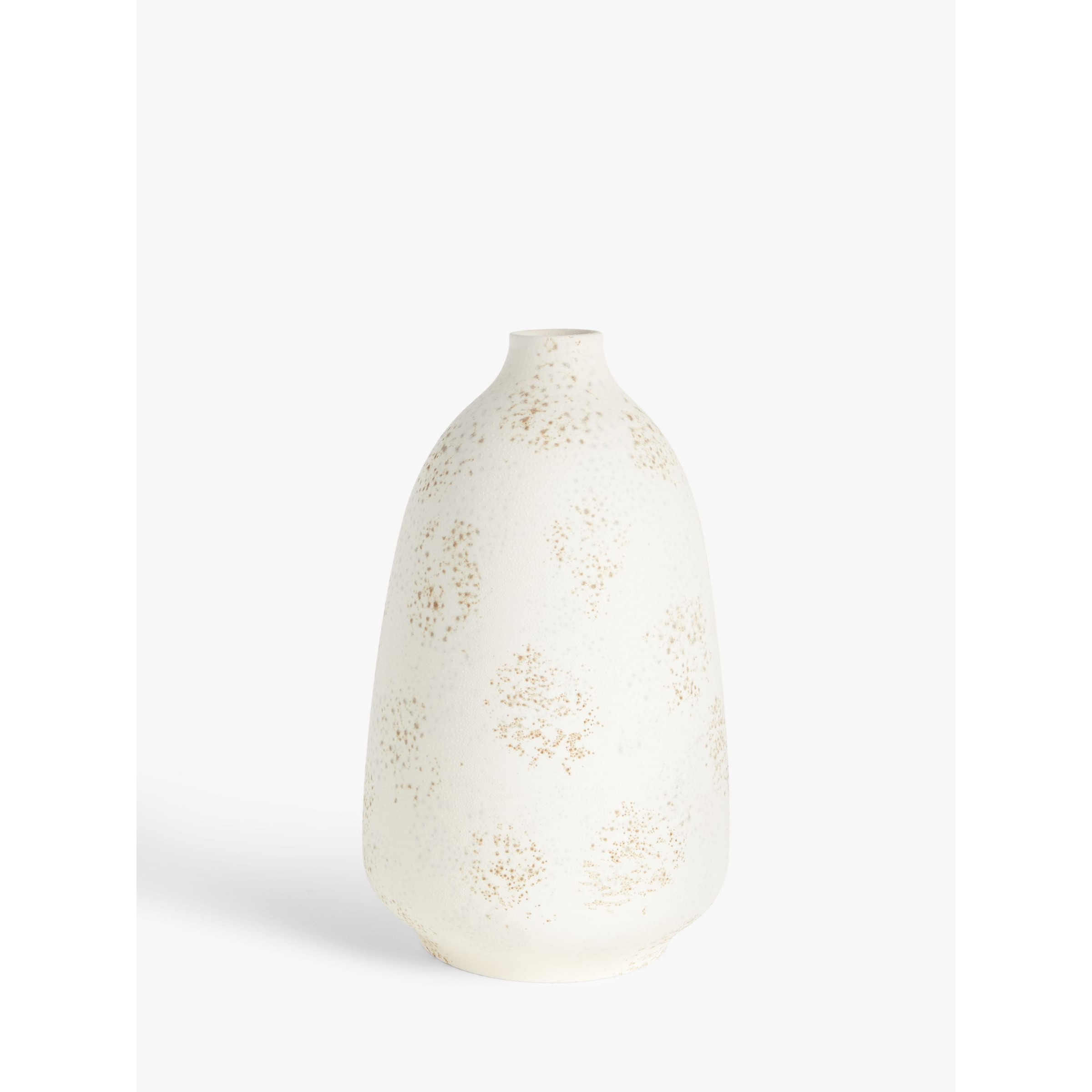 John Lewis Mottled Vase, H33.5cm, Natural - image 1