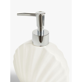 John Lewis ANYDAY Seashell Soap Pump, White - thumbnail 2
