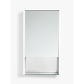 John Lewis Shelf Single Mirrored and Illuminated Bathroom Cabinet - thumbnail 2