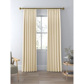 John Lewis Textured Weave Recycled Polyester Pair Blackout/Thermal Lined Pencil Pleat Curtains - thumbnail 2