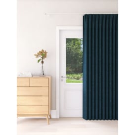 John Lewis Textured Weave Recycled Polyester Thermal Lined Pencil Pleat Door Curtain - thumbnail 1