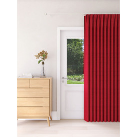 John Lewis Textured Weave Recycled Polyester Thermal Lined Pencil Pleat Door Curtain