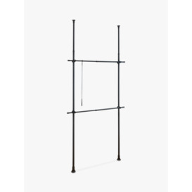 Wenko Single Hercules Clothes Stand, Black - thumbnail 1