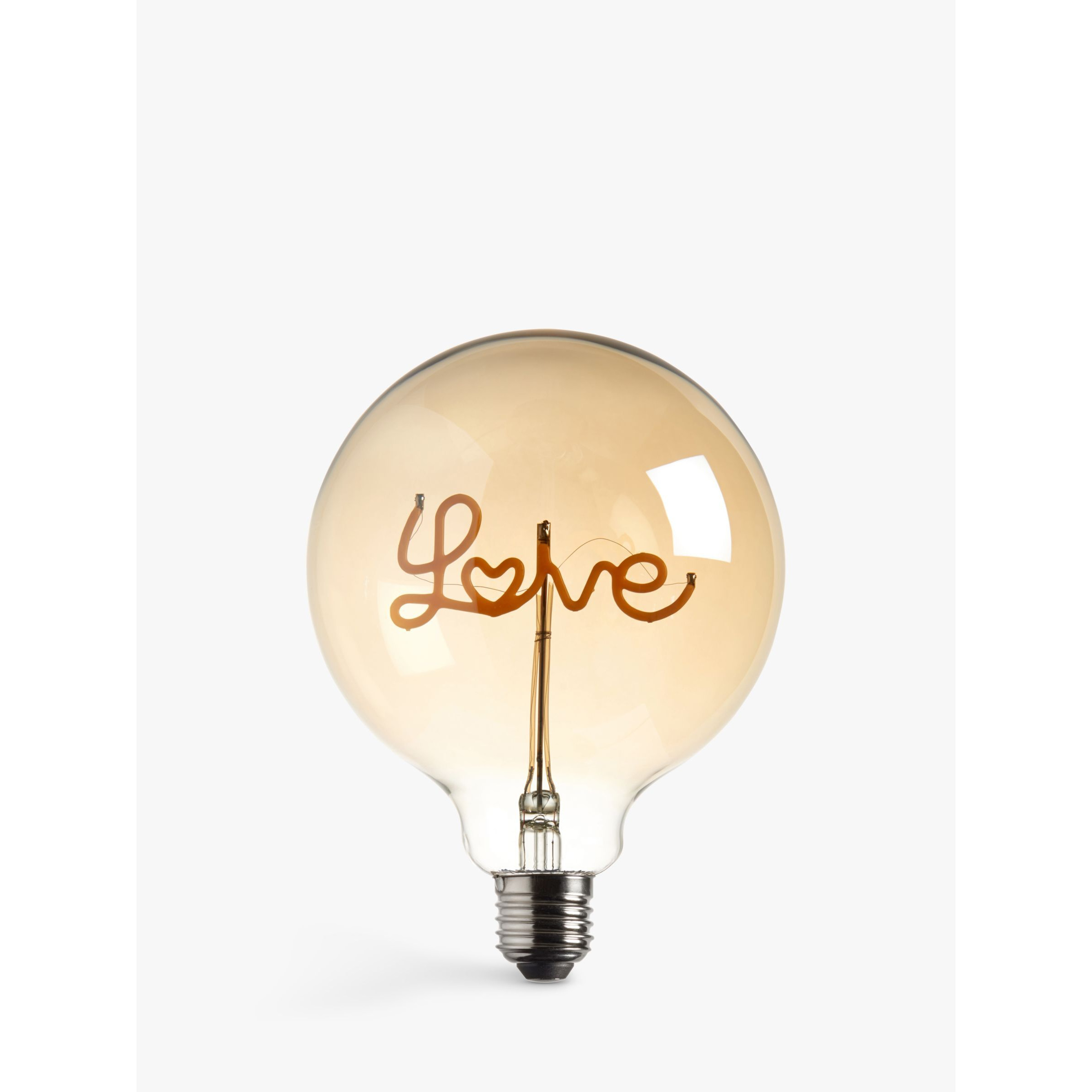 Bay Lighting 2W E27 ES LED Non-Dimmable Love Decorative Globe Bulb, Clear