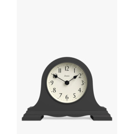 Jones Clocks Speakeasy Analogue Mantel Clock, Blizzard Grey - thumbnail 1