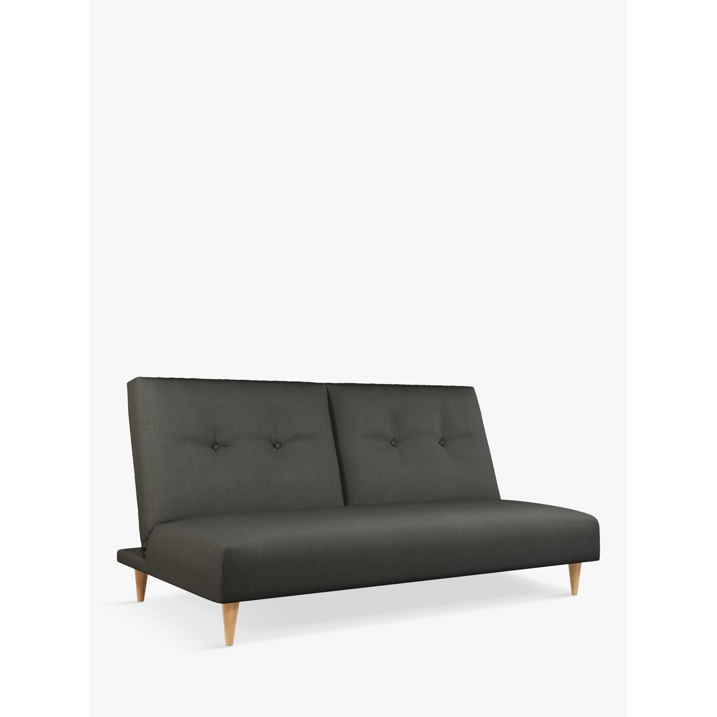 John Lewis ANYDAY Clapton Grand Double Sofa Bed, Light Leg, Topaz Charcoal