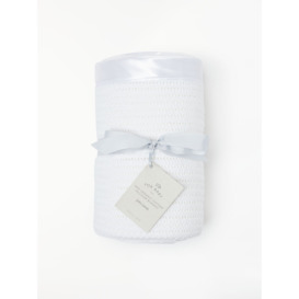 John Lewis Baby GOTS Organic Cotton Cellular Cotbed Blanket, 120 x 100cm - thumbnail 1