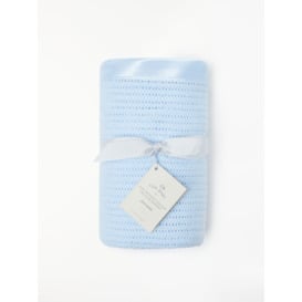 John Lewis Baby GOTS Organic Cotton Cellular Cotbed Blanket, 120 x 100cm - thumbnail 1
