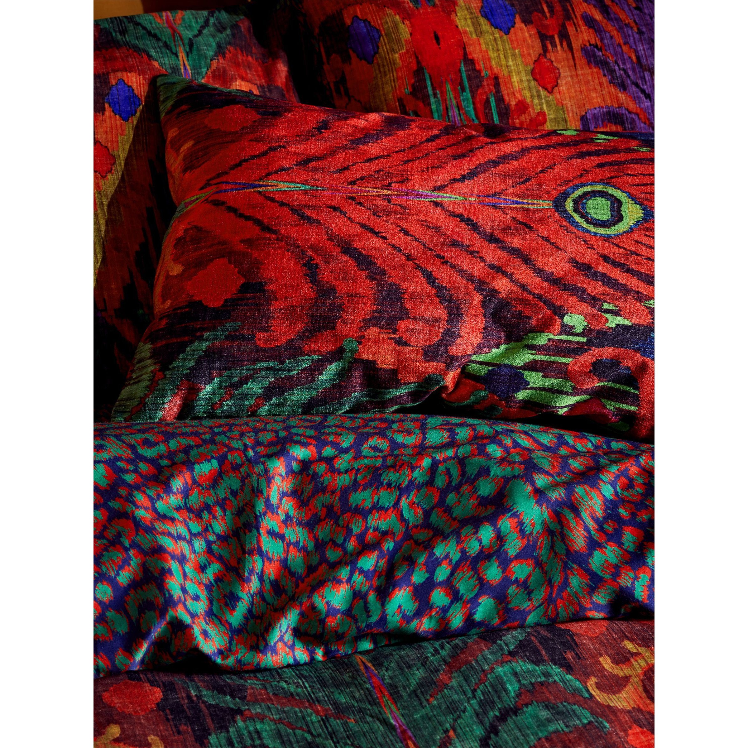 John Lewis + Matthew Williamson Peacock Ikat Cushion - image 1