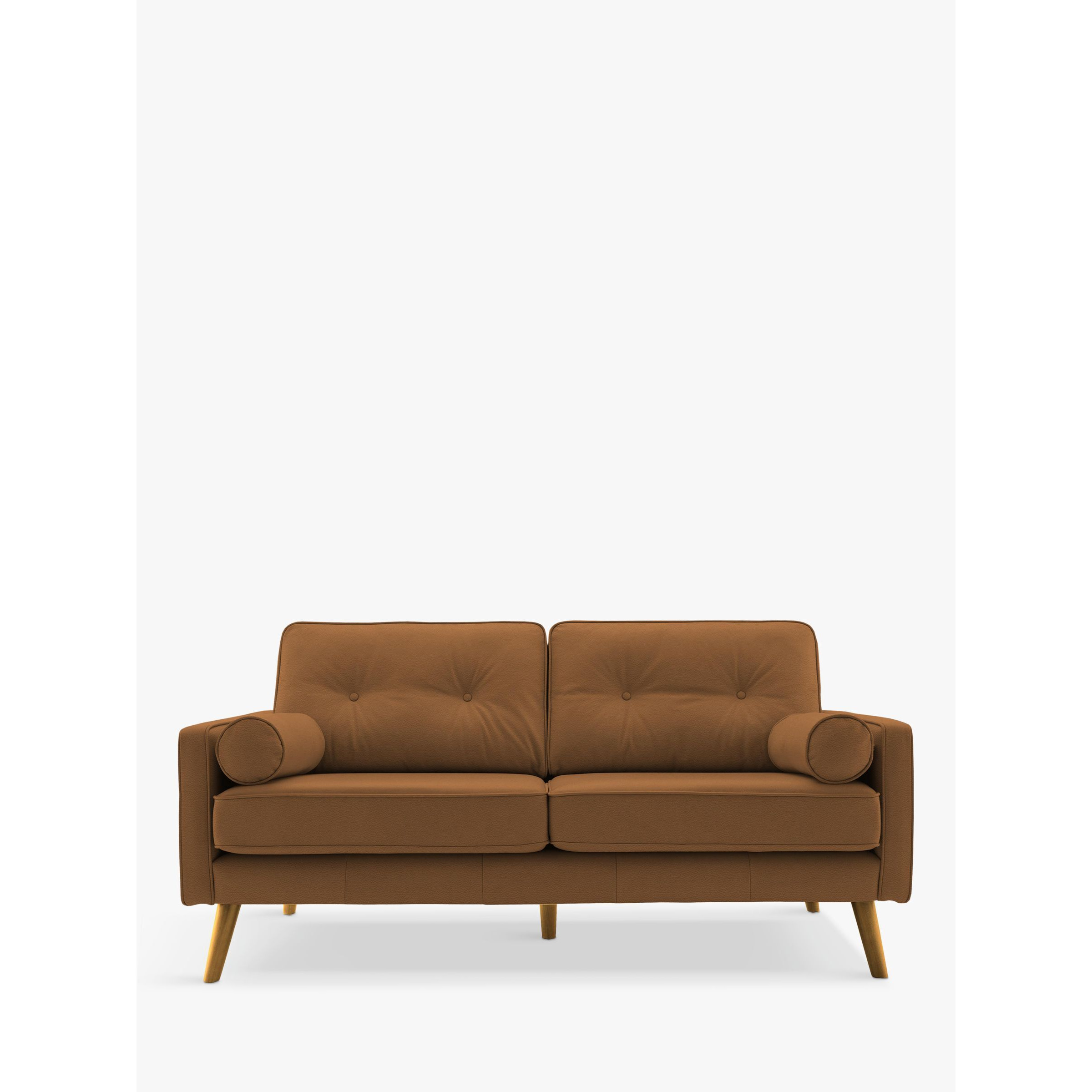 G Plan Vintage The Sixty Five Medium 2 Seater Leather Sofa - image 1