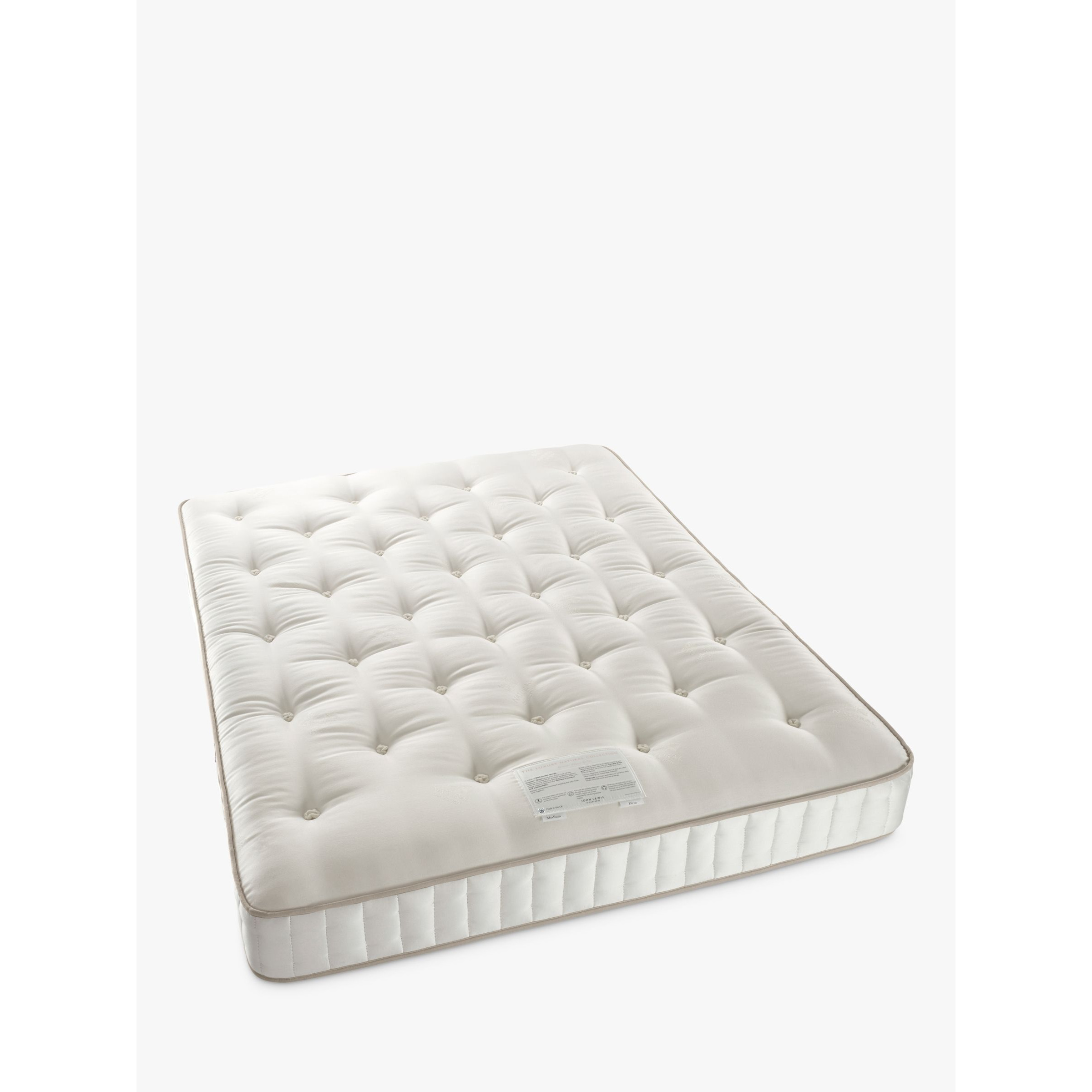 John Lewis Luxury Natural Collection Egyptian Cotton 5750, Small Double, Firmer Tension Pocket Spring Mattress - image 1