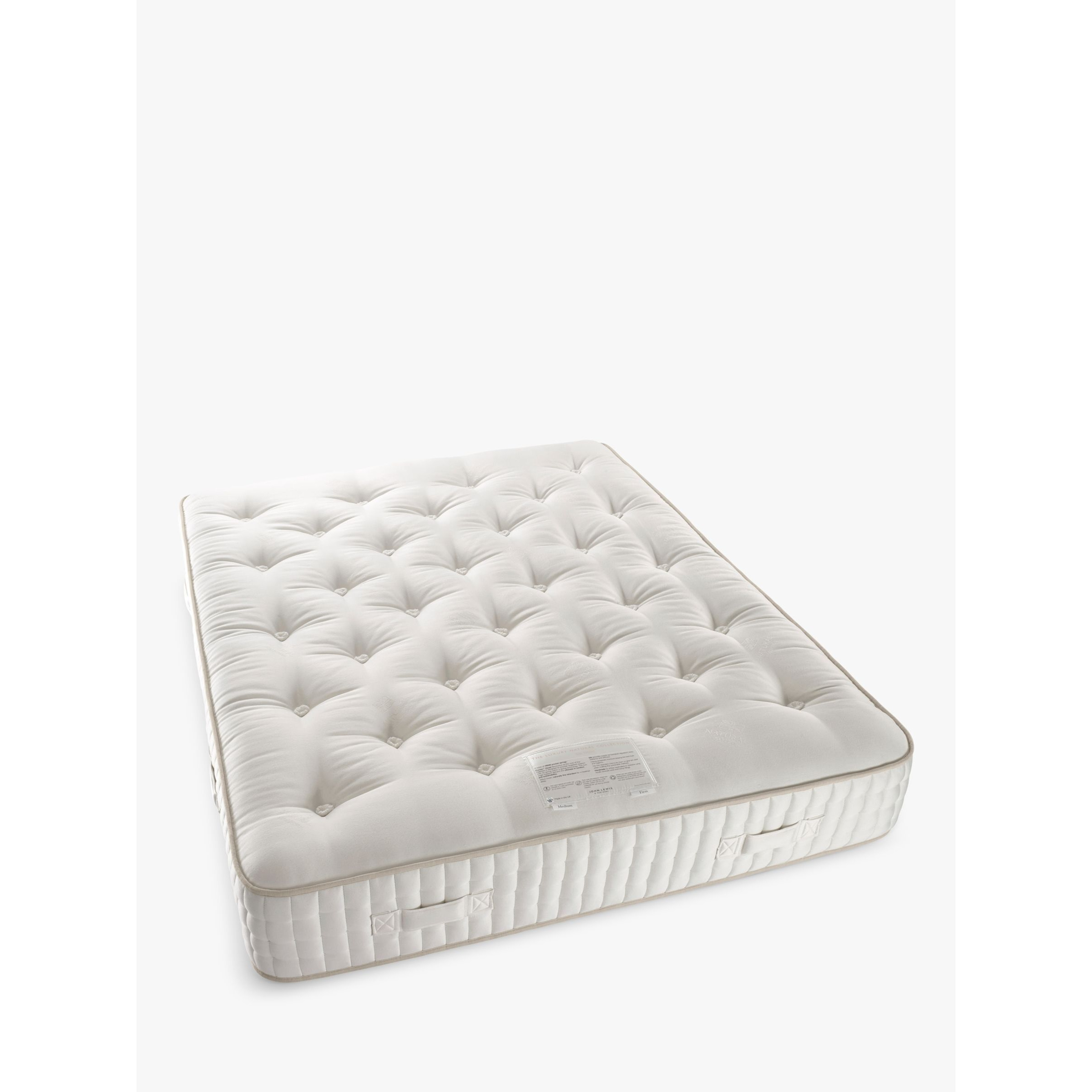 John Lewis Luxury Natural Collection Silk 19000, Small Double, Firmer Tension Pocket Spring Mattress - image 1