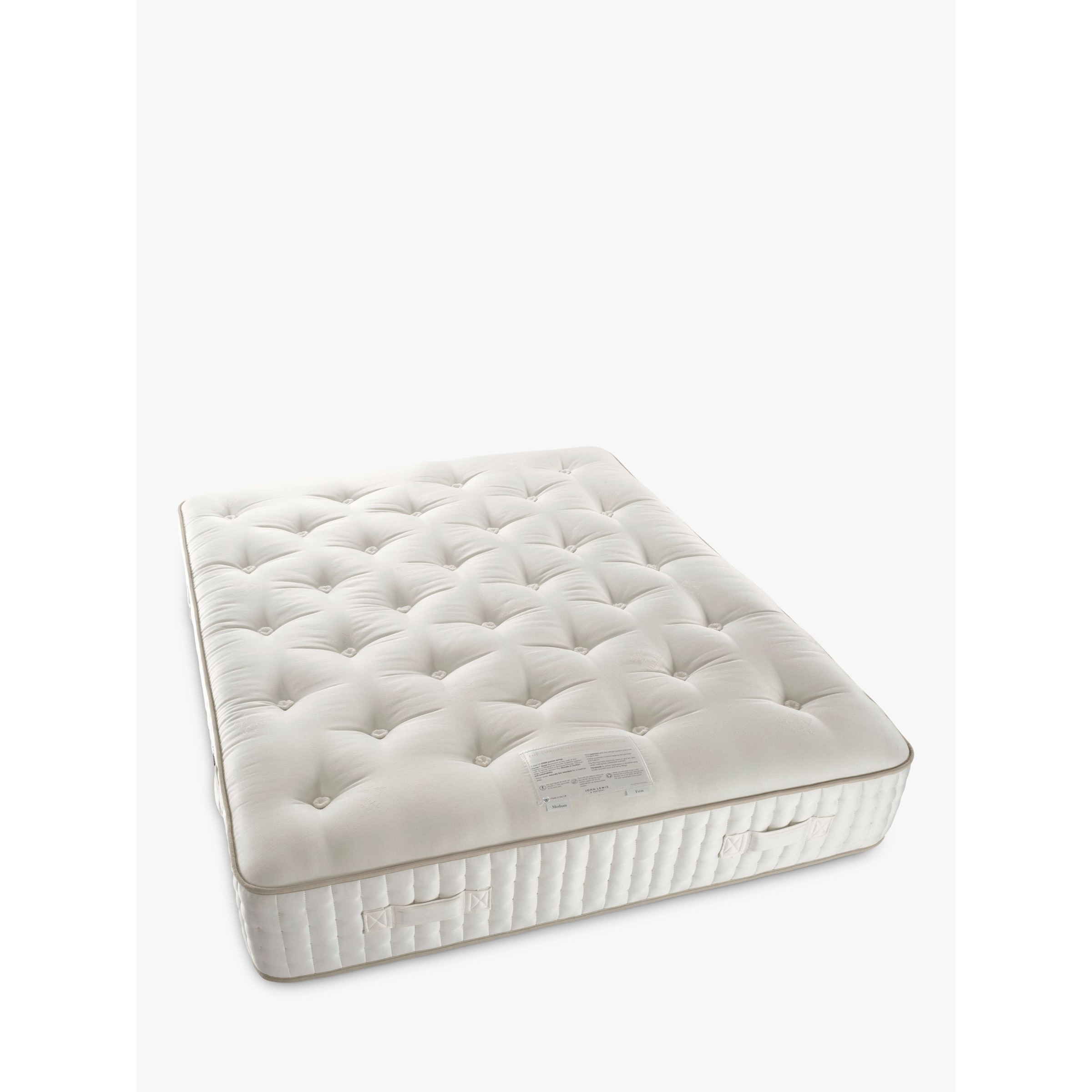 John Lewis Luxury Natural Collection Cashmere 27000, Small Double, Firmer Tension Pocket Spring Mattress - image 1
