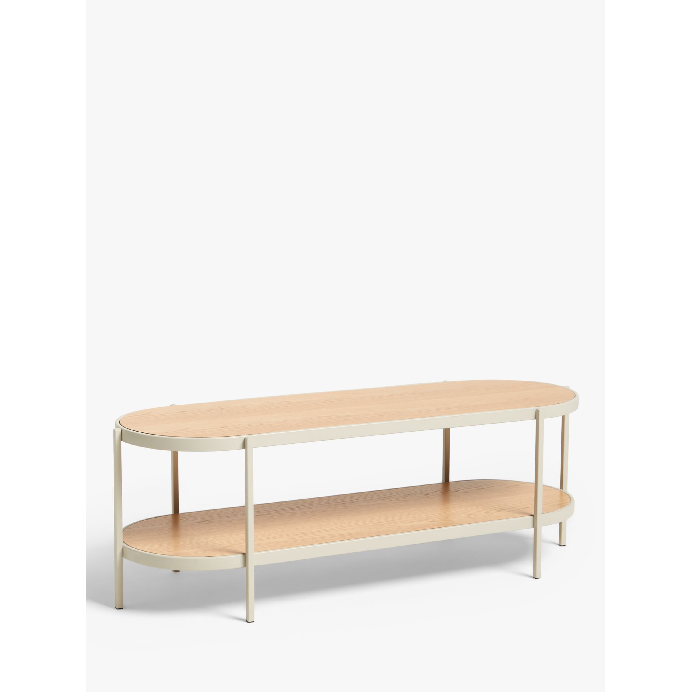 "John Lewis ANYDAY Jax TV Stand for TVs up to 55"", Almond"