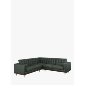 John Lewis + Swoon Lyon Large 5+ Seater Leather Corner Sofa
