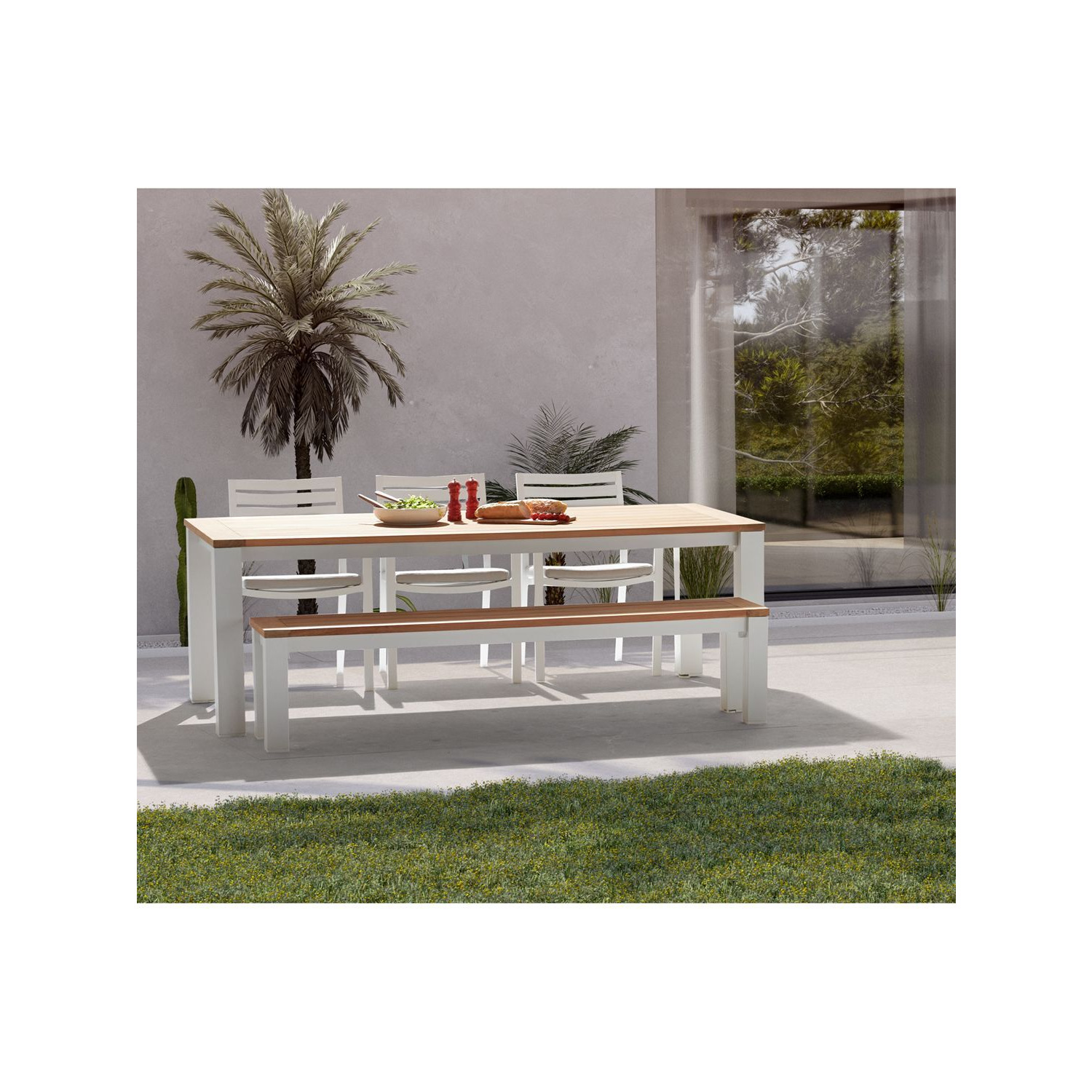 KETTLER Elba Garden Dining Table, FSC-Certified (Teak Wood), 220cm - image 1