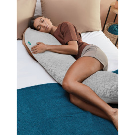 Kally Sleep Sherpa Fleece Full Length Body Support Pillow