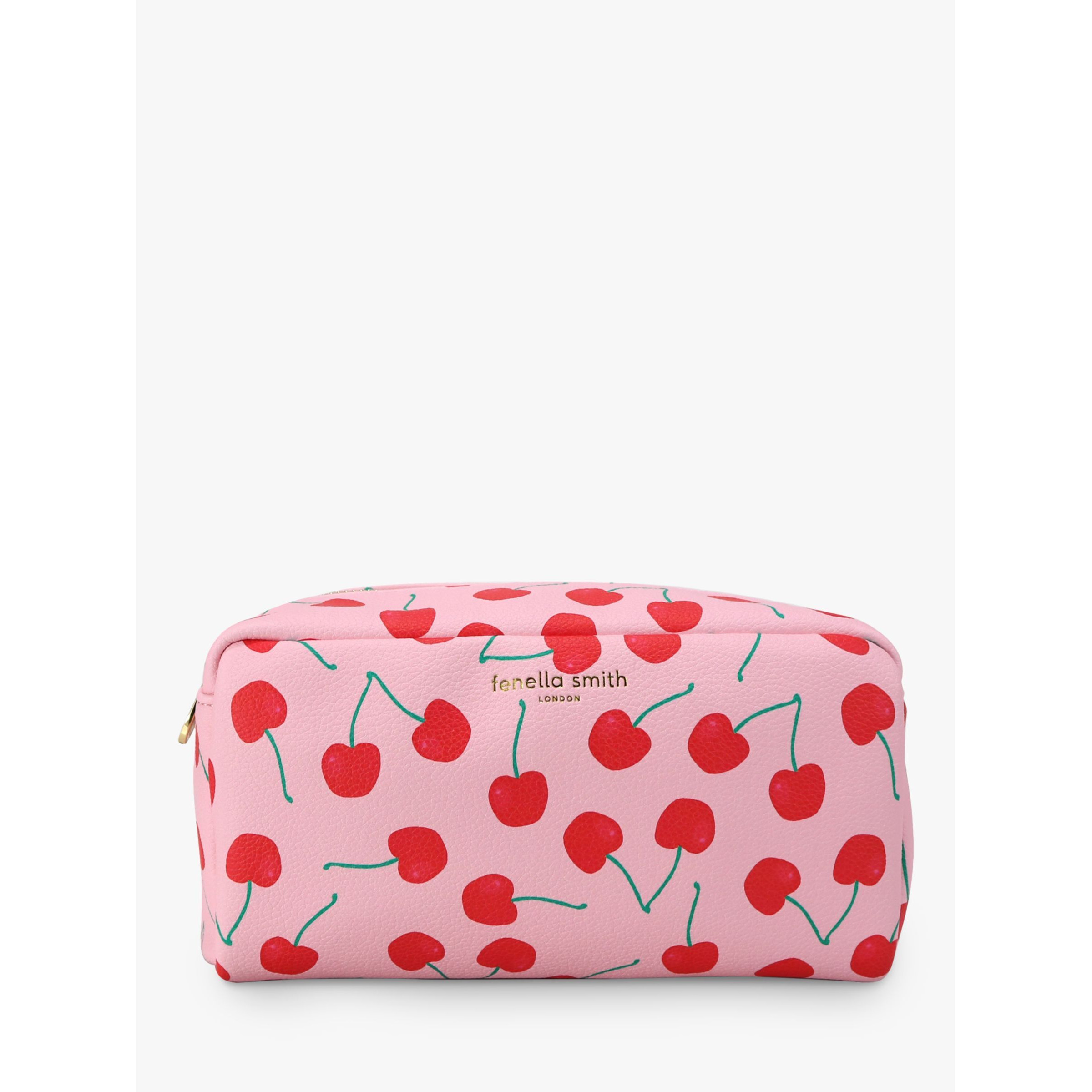 Fenella Smith Cherries Recycled Box Wash Bag, Pink - image 1