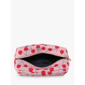 Fenella Smith Cherries Recycled Box Wash Bag, Pink - thumbnail 2