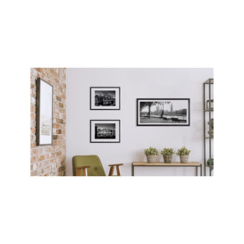 London Framed Print & Mount, 51 x 101cm, Black/White - thumbnail 2