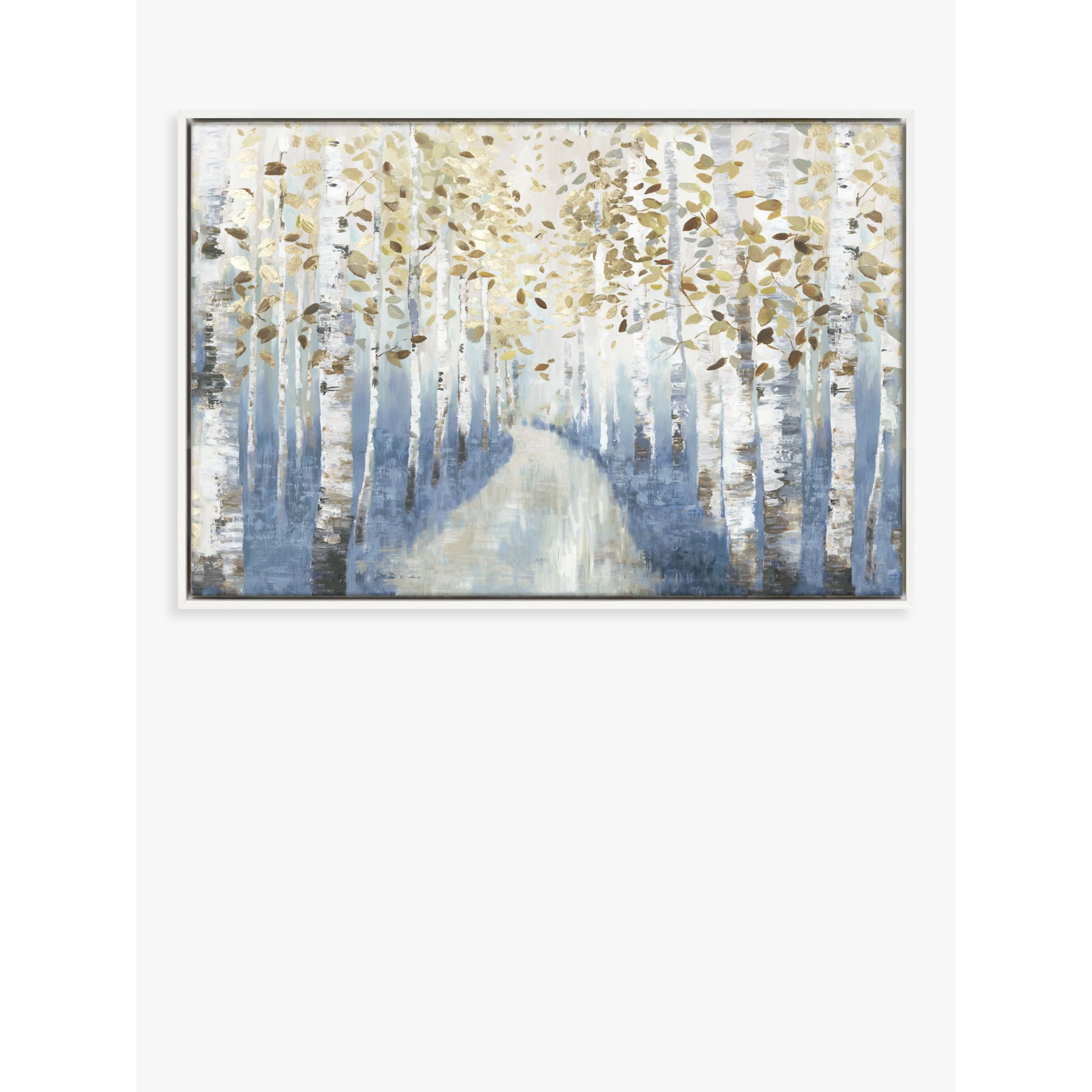 Allison Pearce - 'New Path I' Framed Canvas Print, 64 x 94cm, Blue/Multi - image 1
