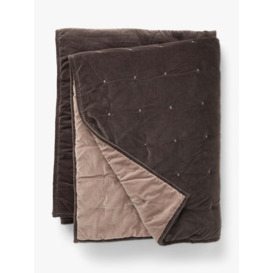 Truly Reversible Velvet Quilted Bedspread