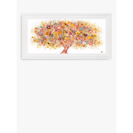 John Lewis Sara Otter 'Colour of Love' Framed Print, 45 x 100cm, Orange/Multi