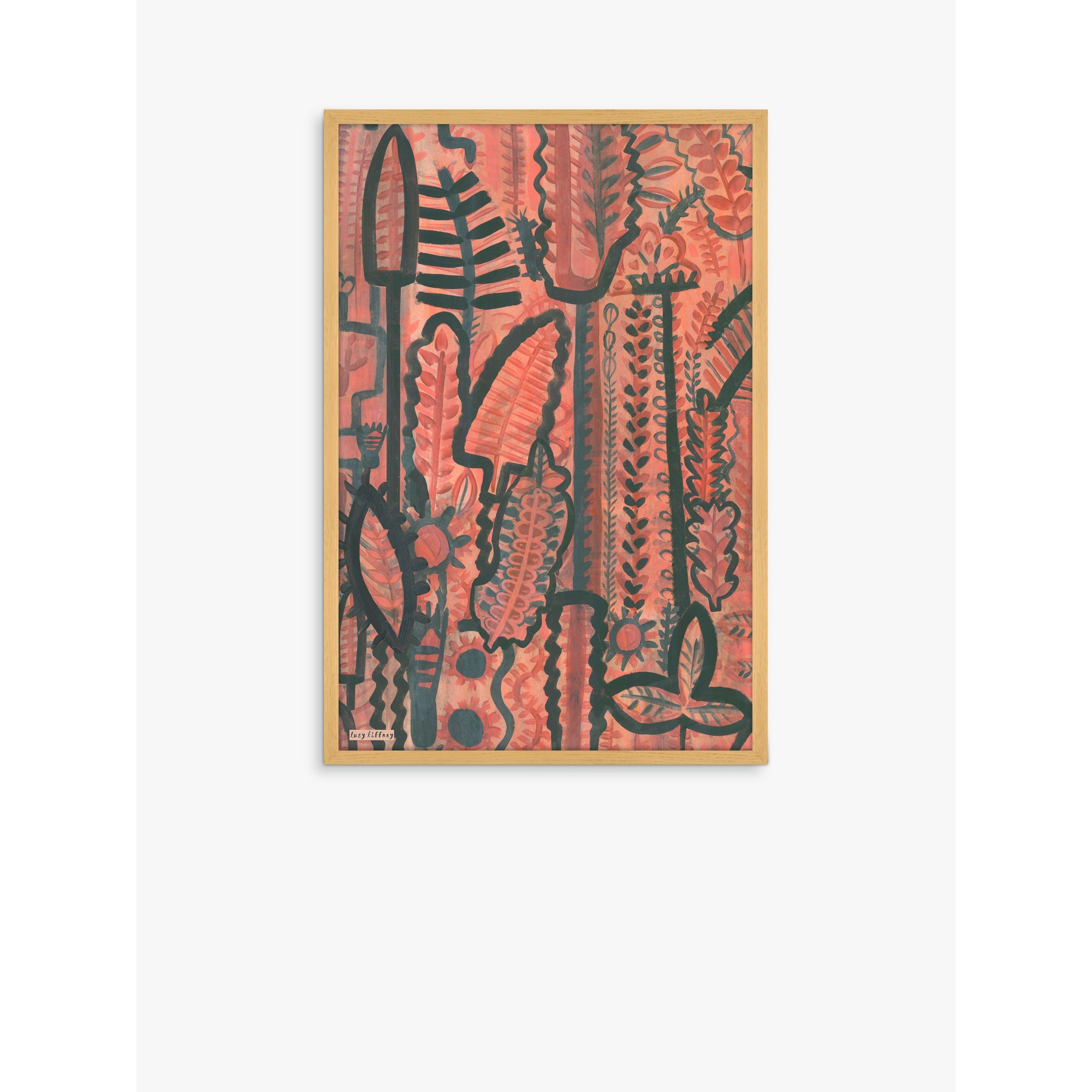 Lucy Tiffney - 'Sienna' Framed Print, 62 x 42cm, Red/Multi