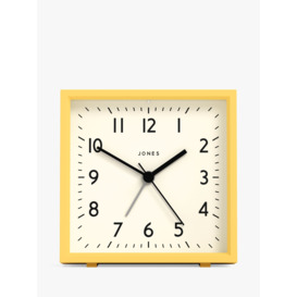 Jones Clocks Disc Square Analogue Alarm Clock - thumbnail 1