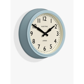 Jones Clocks Telecom Wall Clock, 30cm, Clear Blue - thumbnail 2