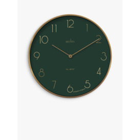 Acctim Madison Analogue Quartz Wall Clock, 35cm, Urban Jungle/Gold - thumbnail 1