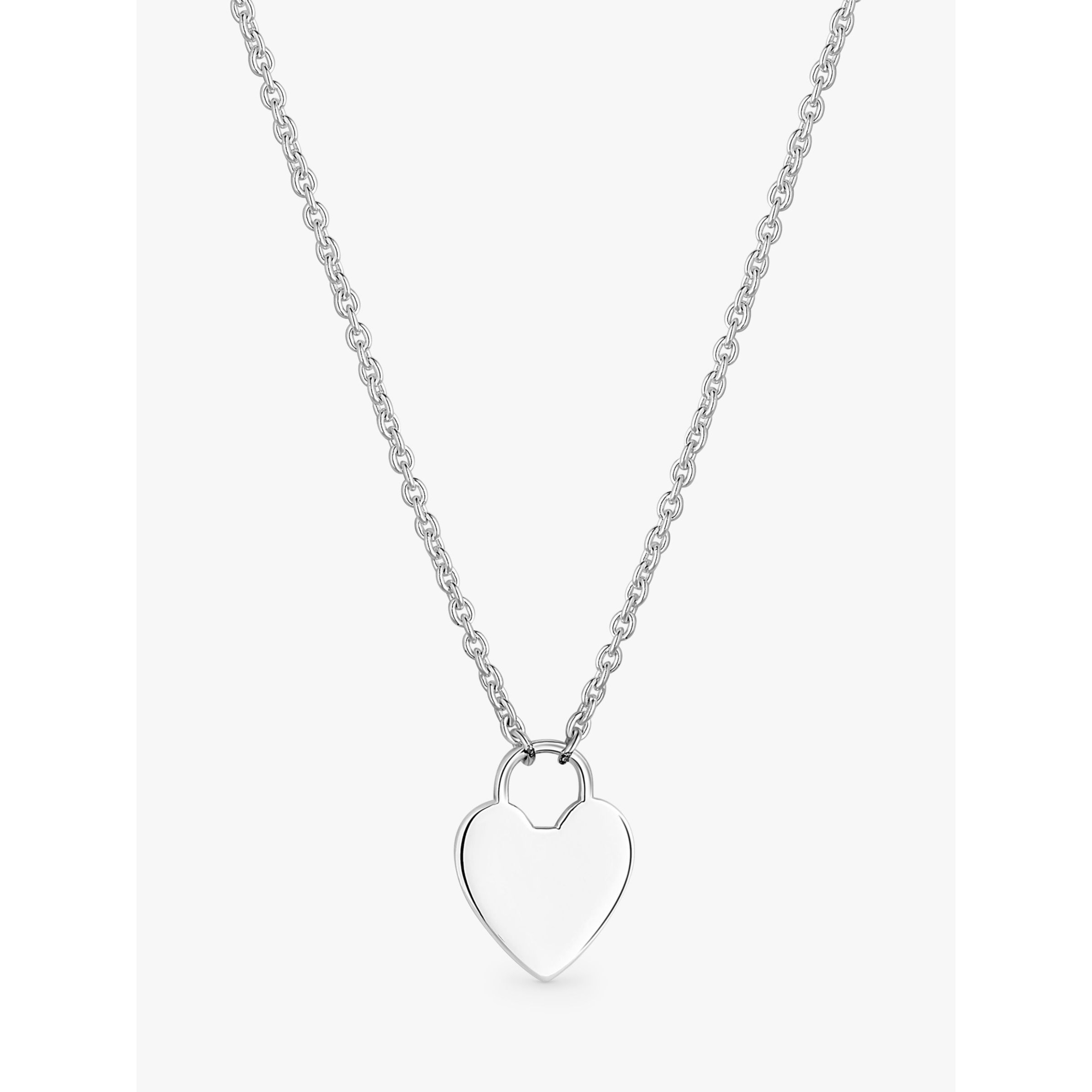 Simply Silver Embossed Tree Of Love Locket Pendant Necklace, Silver at John  Lewis & Partners