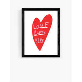 EAST END PRINTS Katy Edelsten 'Love Lives Here' Framed Print - thumbnail 1