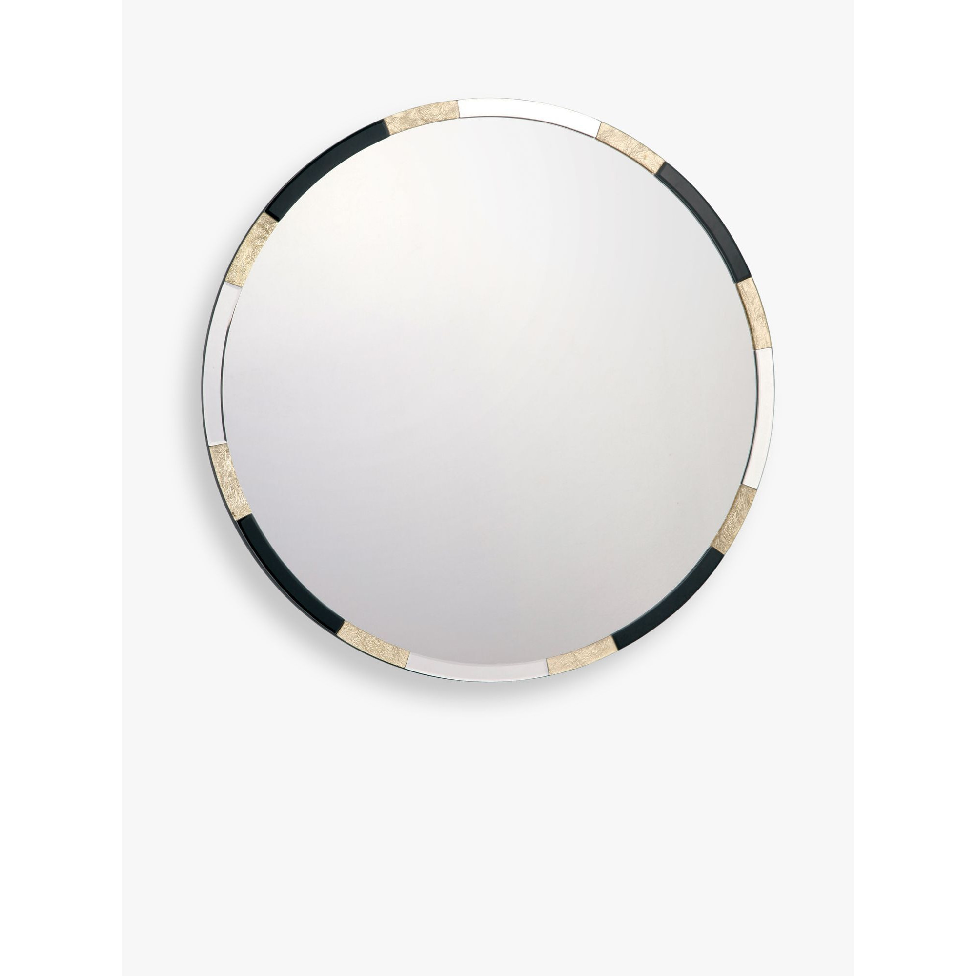Där Gadany Round Wall Mirror, 80cm, Gold/Black - image 1