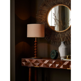 Swoon Franklin Table Lamp, Antique Brass/Walnut Stained Ash - thumbnail 2