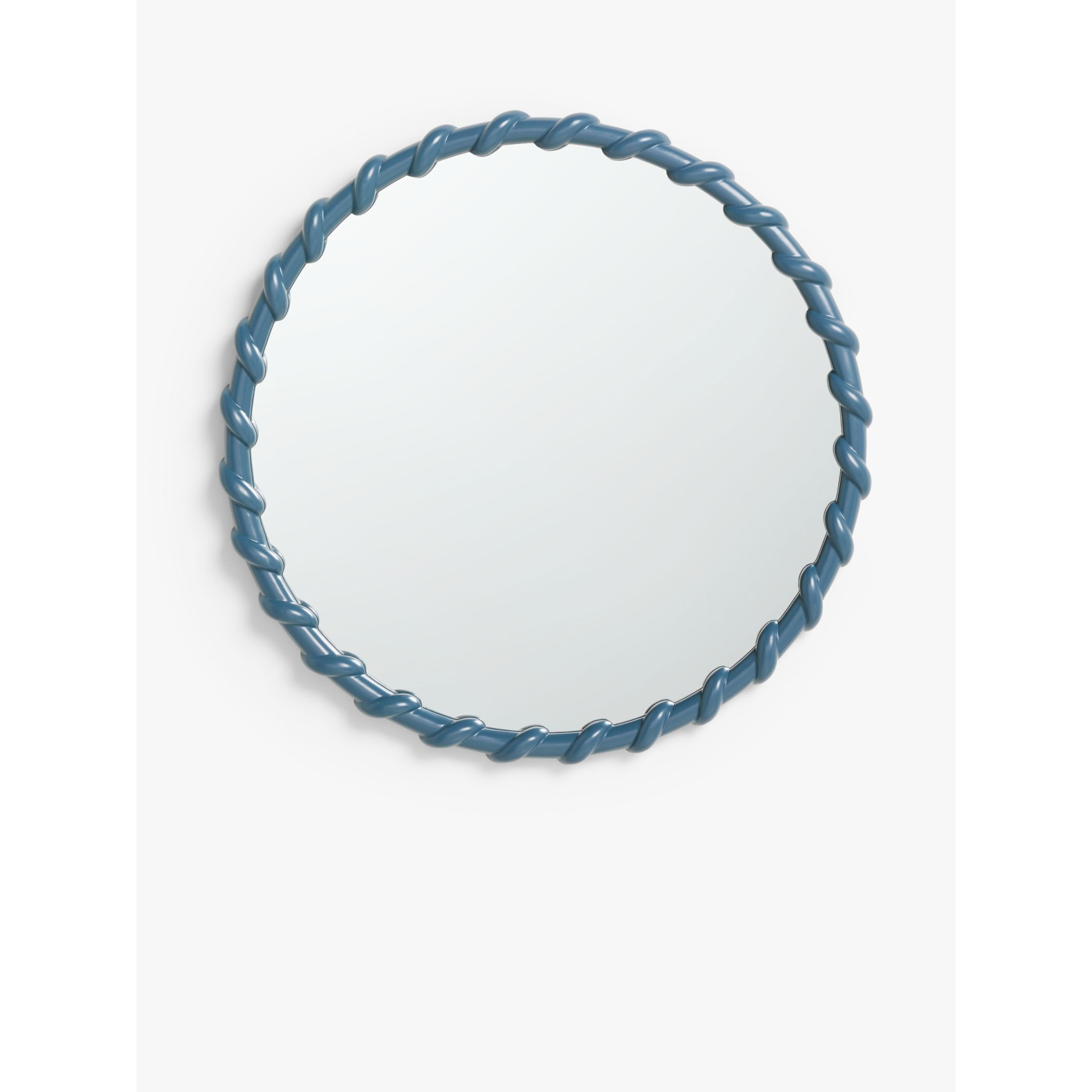 John Lewis Nautical Round Wall Mirror, 80cm, Blue - image 1