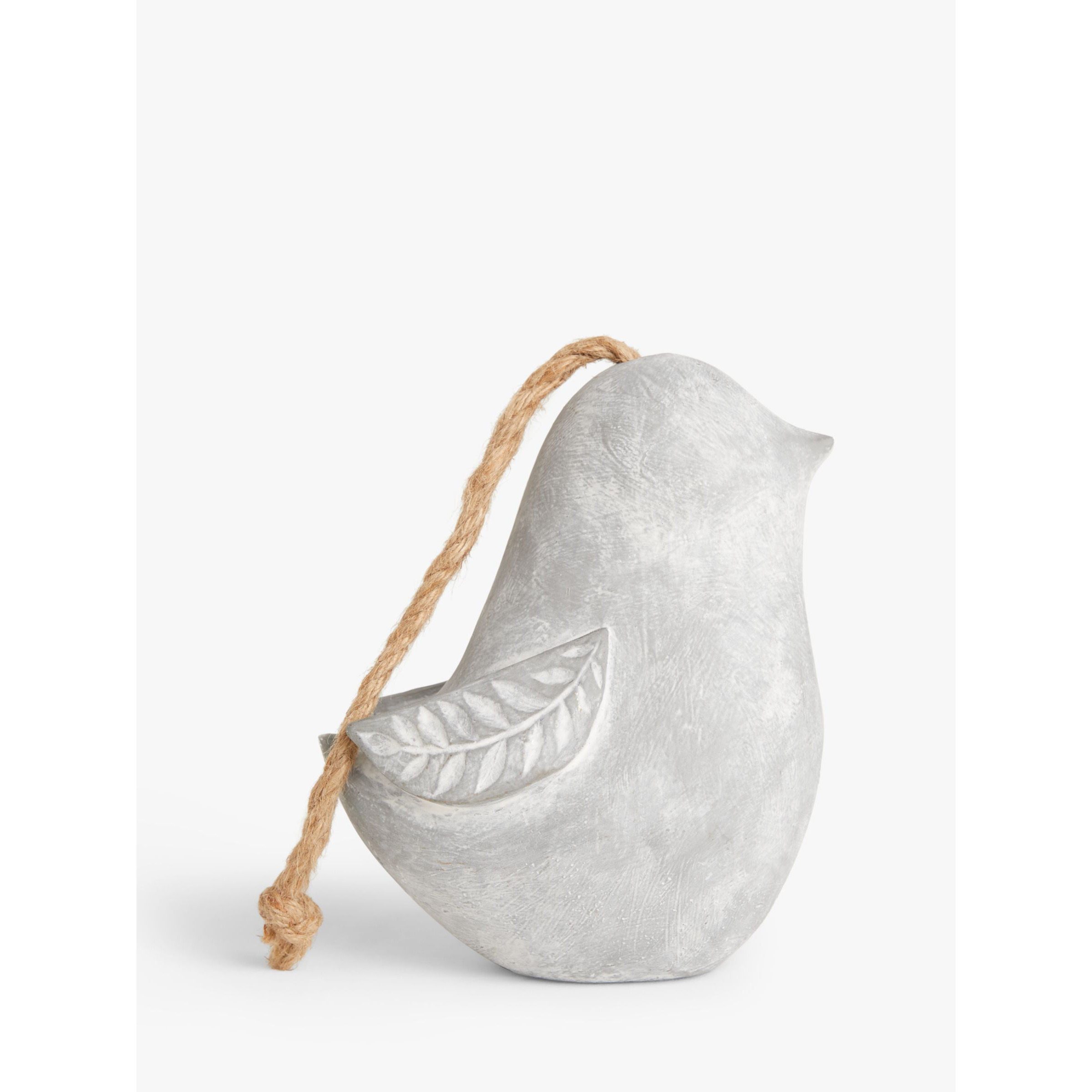 John Lewis Outdoor Concrete Bird Doorstop, Grey