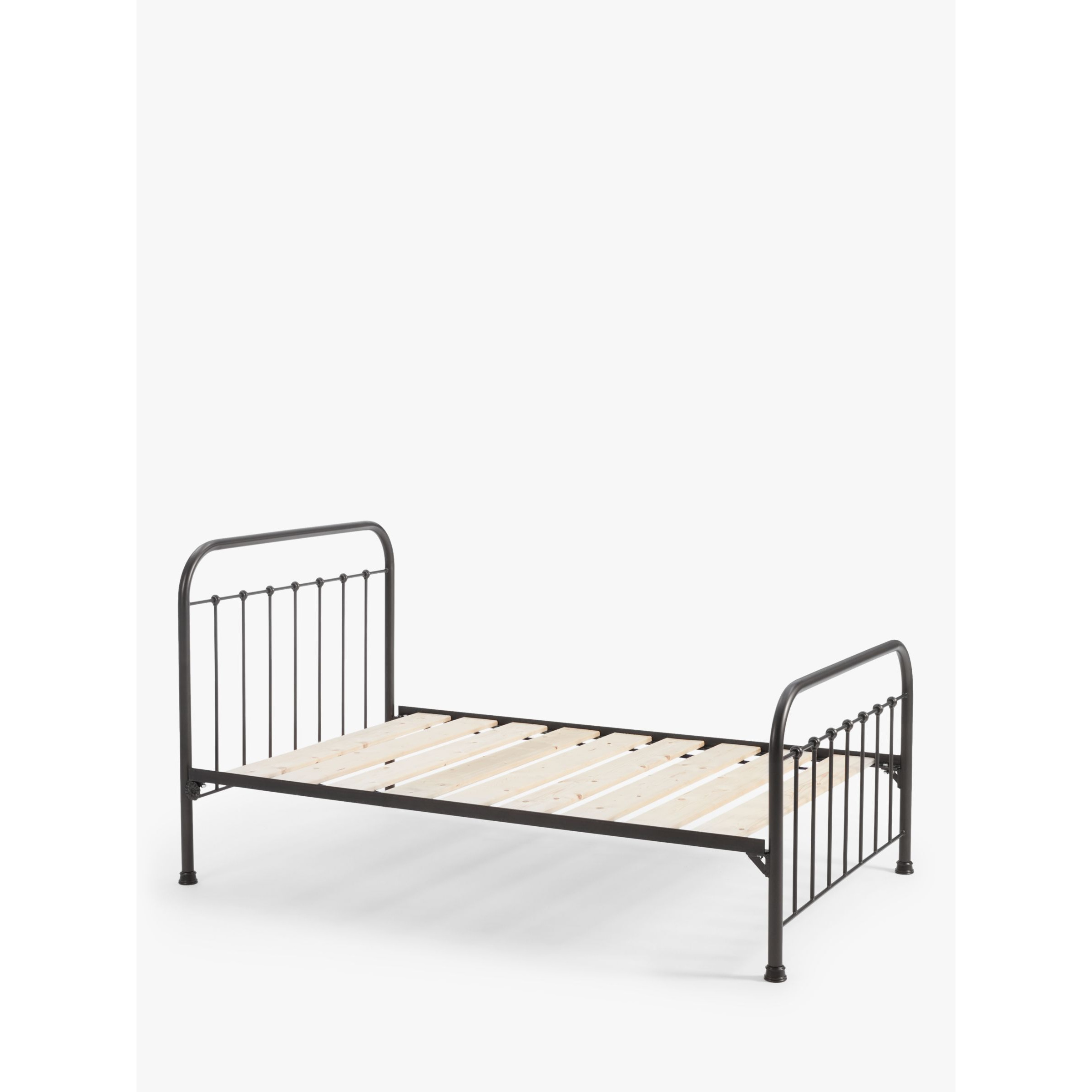 Wrought Iron And Brass Bed Co. Edward Slatted Bed Frame, Small Double - image 1