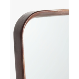 John Lewis Mid Century Freestanding Full-Length Wood Cheval Mirror, 165 x 45cm, Walnut - thumbnail 2