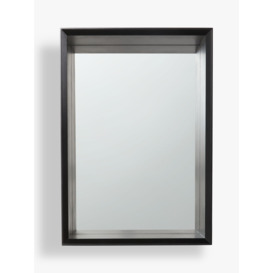 John Lewis Wood Framed Bathroom Storage Mirror - thumbnail 1